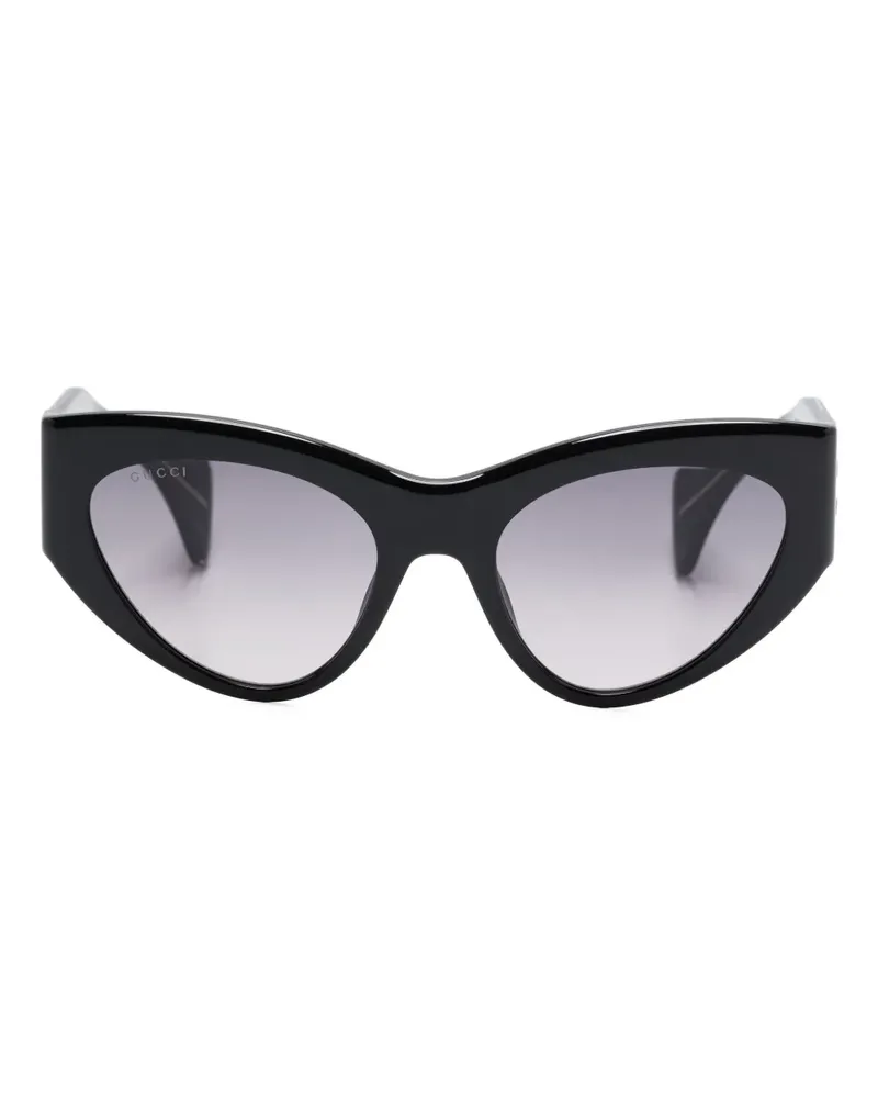 Gucci Sonnenbrille mit Cat-Eye-Gestell - Schwarz Schwarz