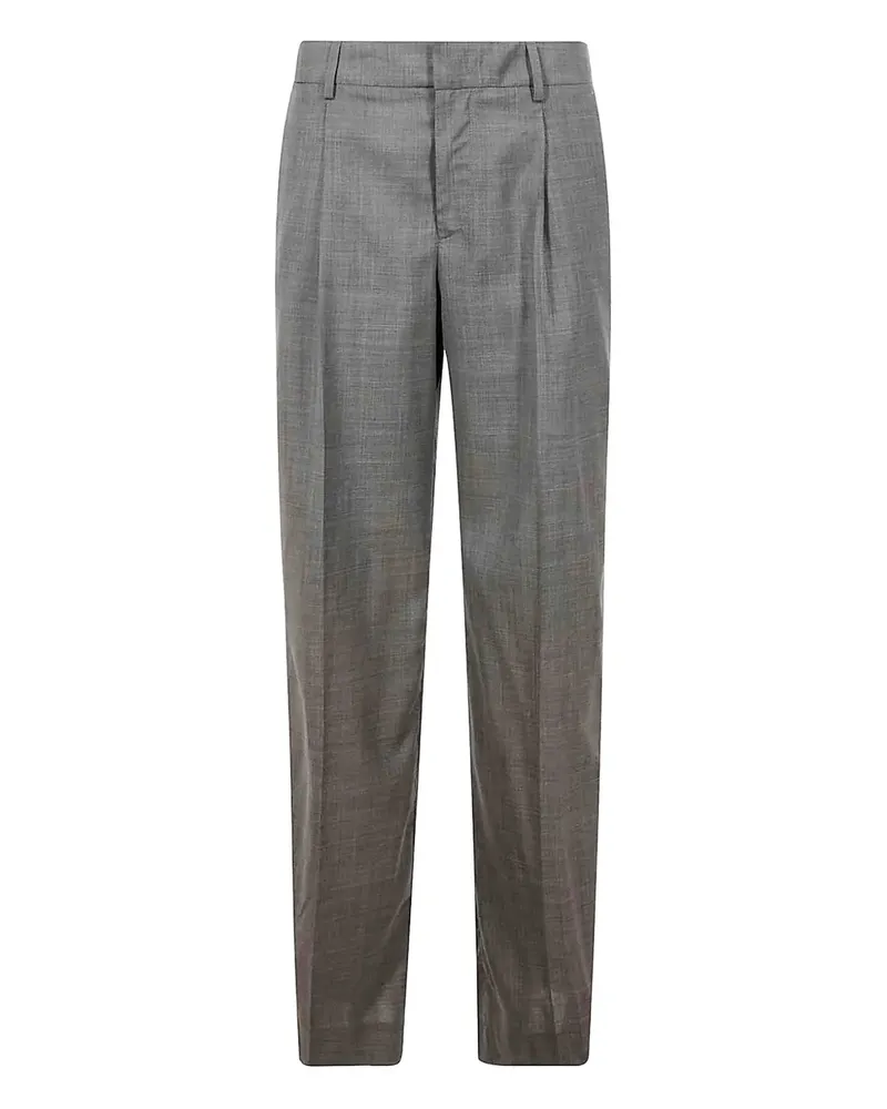 PT TORINO Hose mit Bundfalten - Grau Grau