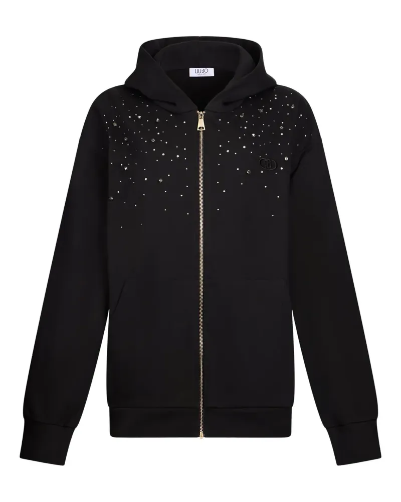 Liu Jo Hoodie mit Strass - Schwarz Schwarz