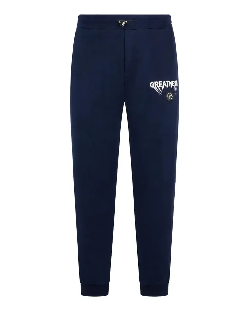 Philipp Plein fleece joggers Greatness - Blau Blau