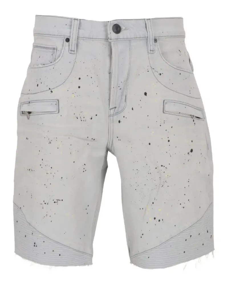 Hudson paint-splatter shorts - Blau Blau