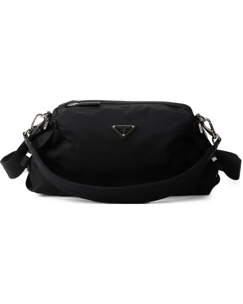 Prada Explore Re-Nylon and leather bag - Schwarz Schwarz
