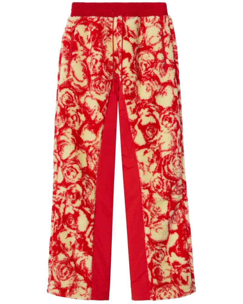 Burberry Rose Fleece-Jogginghose - Rot Rot