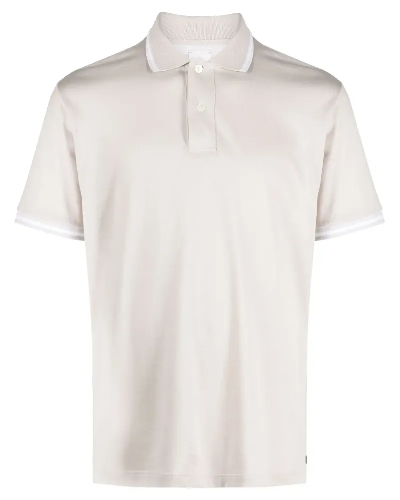Eleventy Kurzärmeliges Poloshirt - Nude Nude
