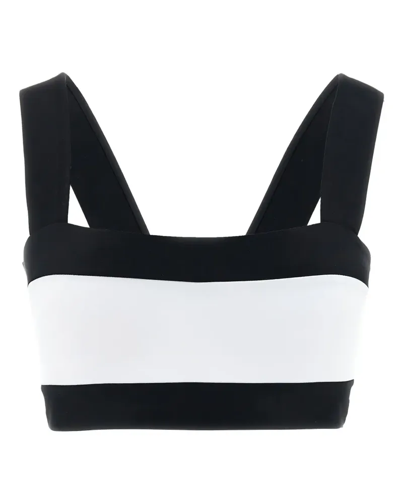GOLDBERGH Plonge contrast-panel bikini top - Schwarz Schwarz