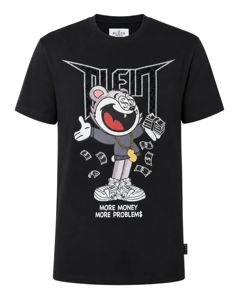 Philipp Plein Money Bear T-Shirt - Schwarz Schwarz