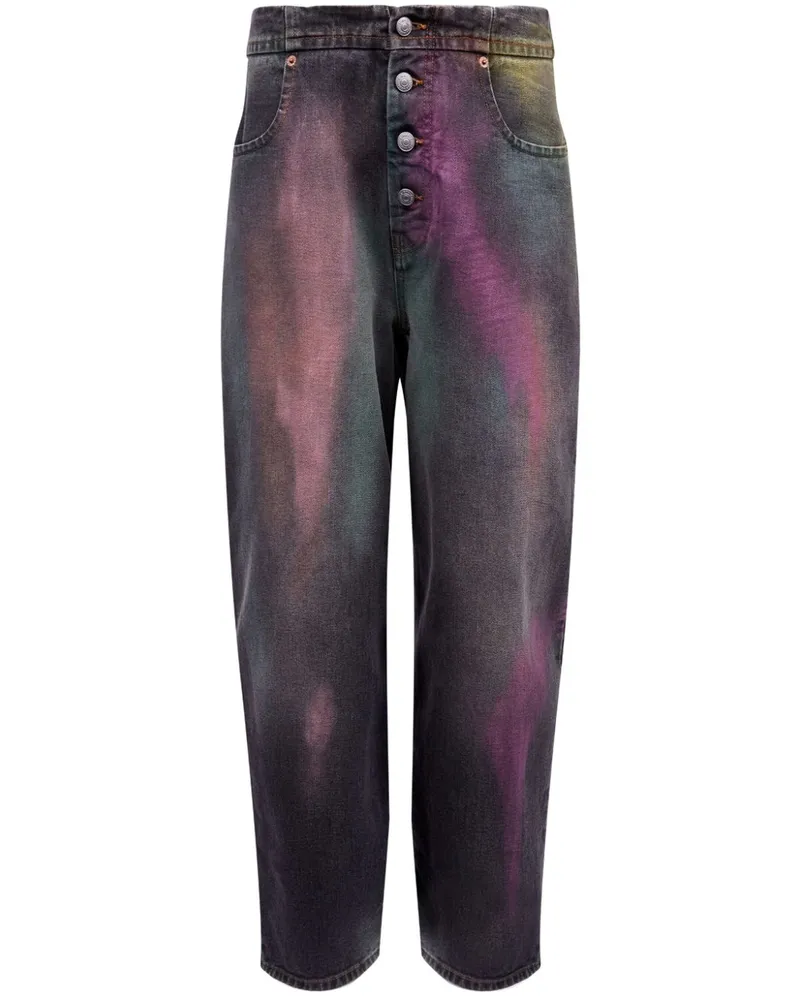 Maison Margiela Gerade Jeans mit Bleach-Effekt - Blau Blau