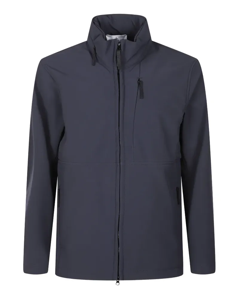 Stone Island Q100005 Soft Shell-R_e.dye® technology jacket - Blau Blau