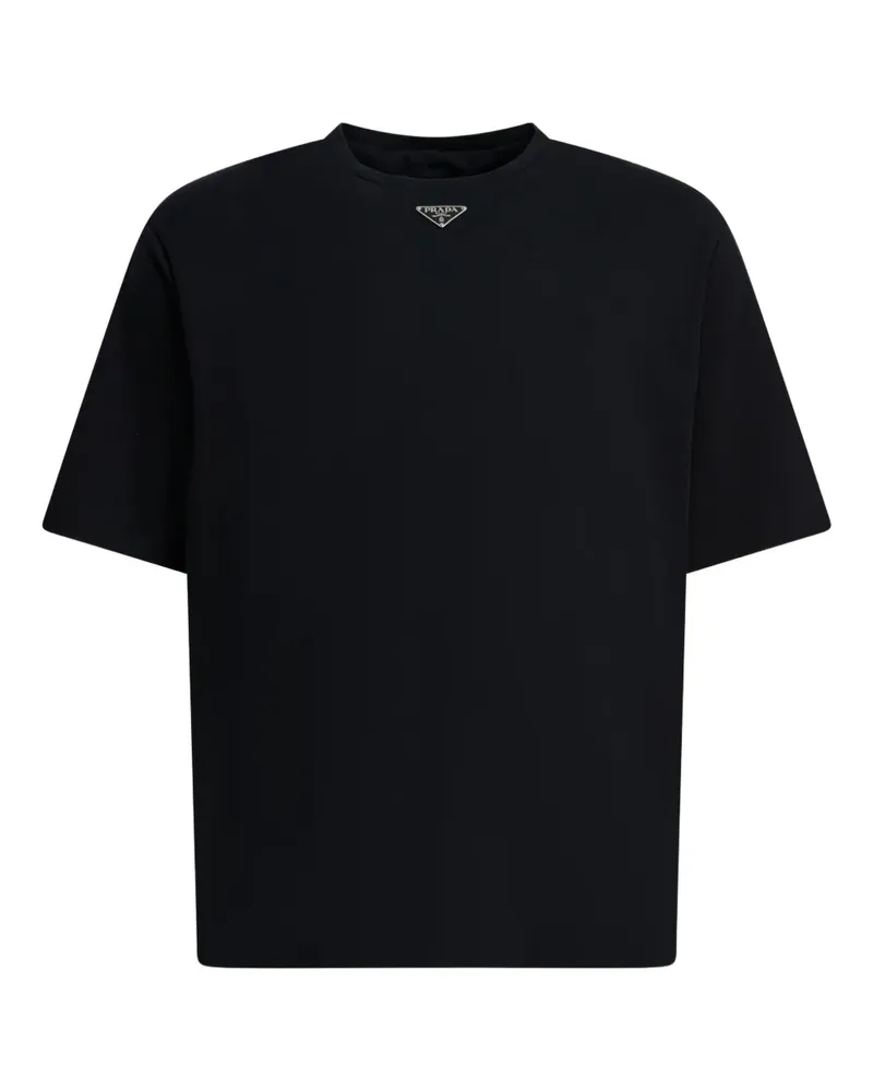 Prada logo T-shirt - Schwarz Schwarz