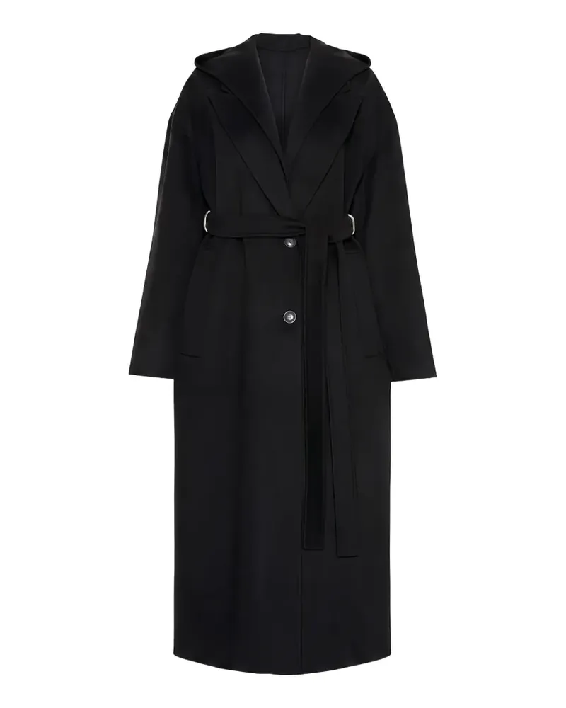 SPORTMAX Olmo hooded belted coat - Schwarz Schwarz