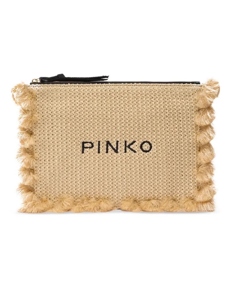 Pinko Clutch mit Quaste - Nude Nude