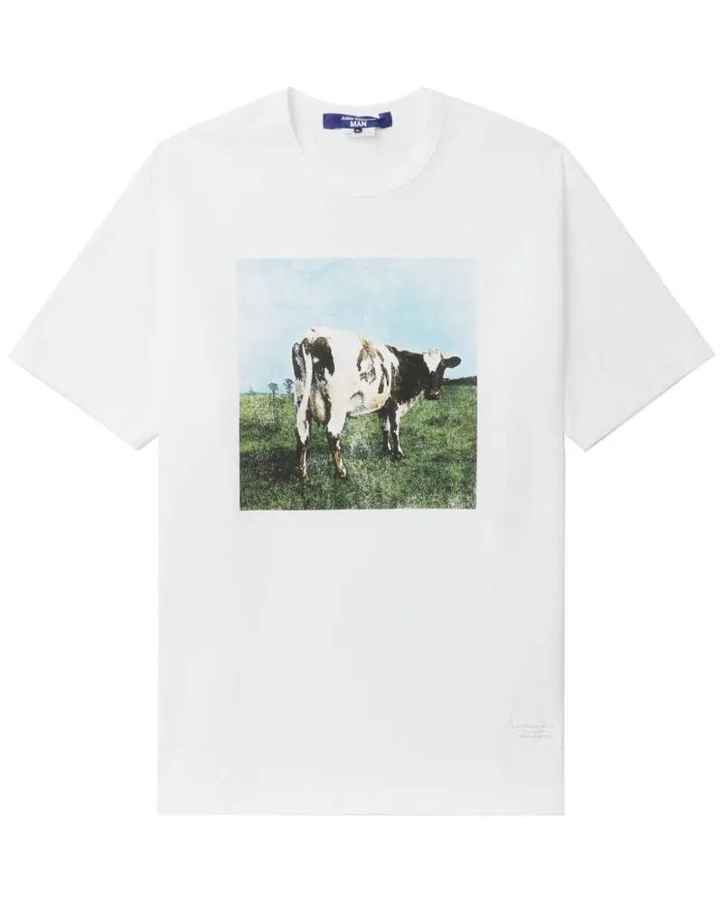 Junya Watanabe T-Shirt mit Print Weiß