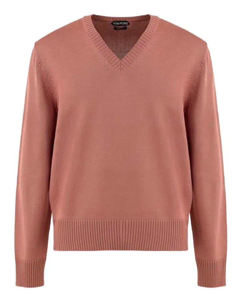 Tom Ford Kaschmirpullover mit V-Ausschnitt - Rosa Rosa