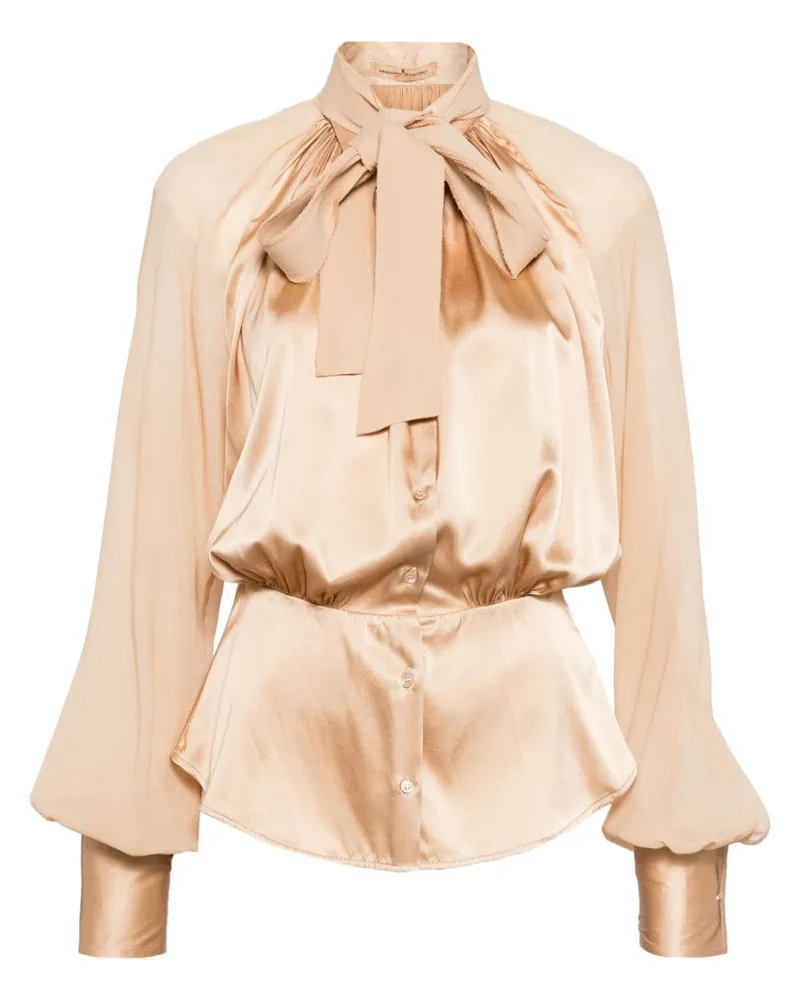 Ermanno Scervino Hemd mit Puffärmeln - Nude Nude