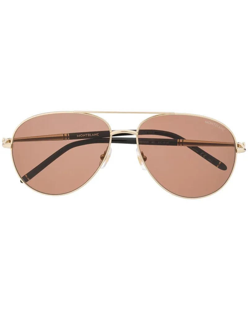 Montblanc Getönte Pilotenbrille - Gold Gold