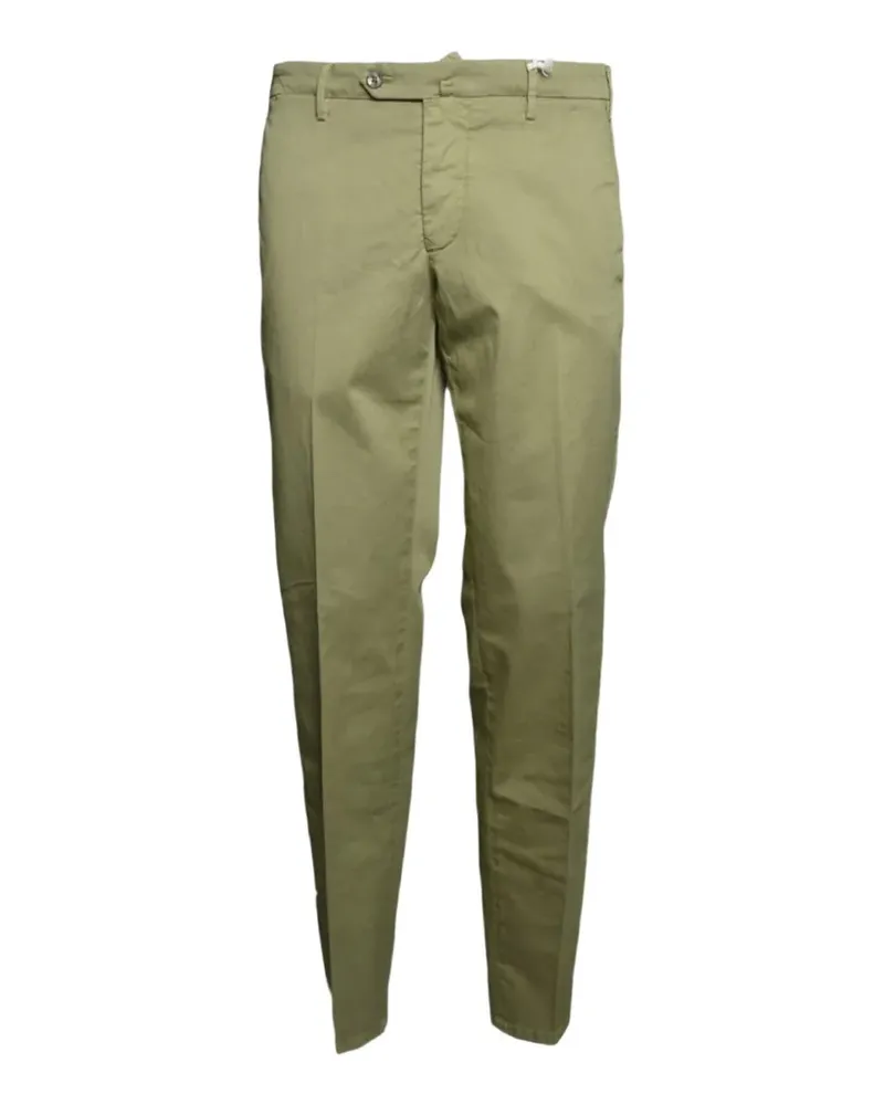 Luigi Bianchi Mantova pressed-crease tailored trousers - Grün Grün