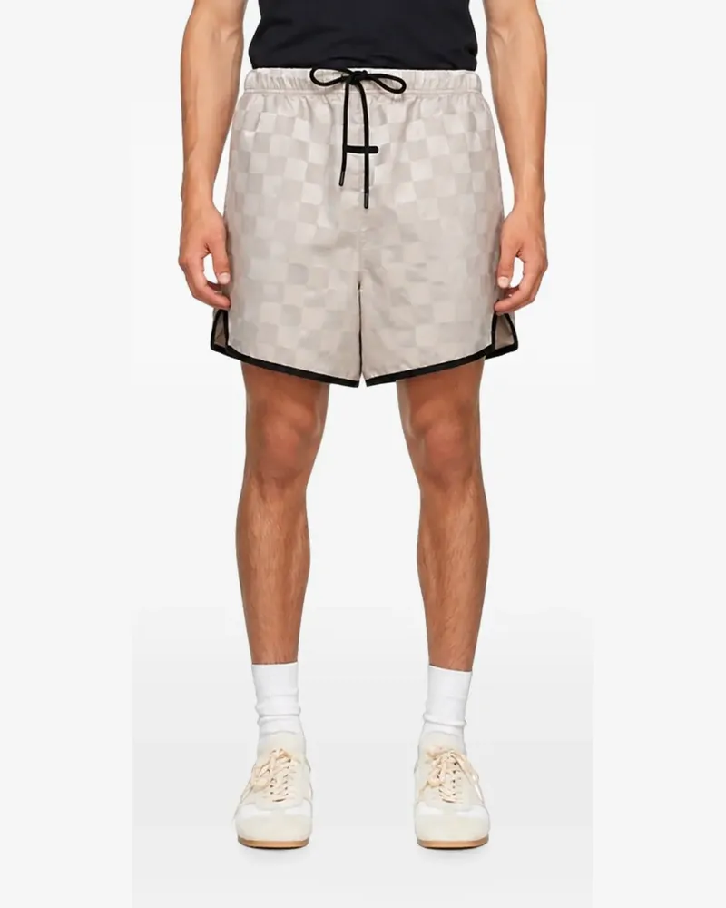Fear of God Karierte Shorts aus Nylon - Nude Nude
