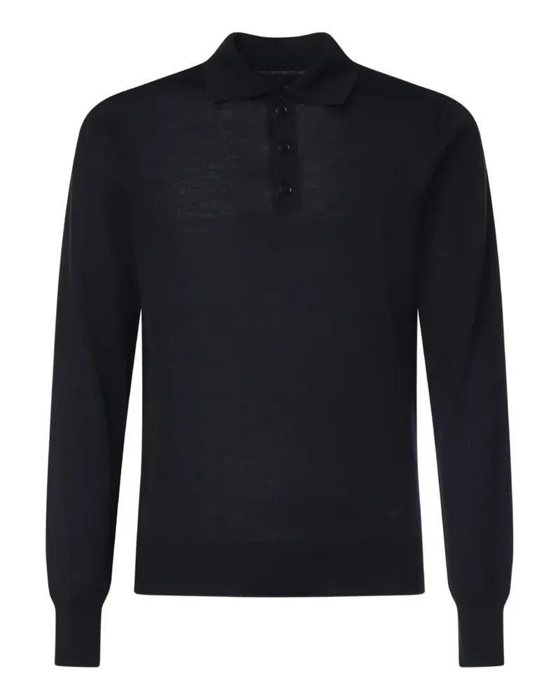 Emporio Armani polo-collar shirt - Schwarz Schwarz
