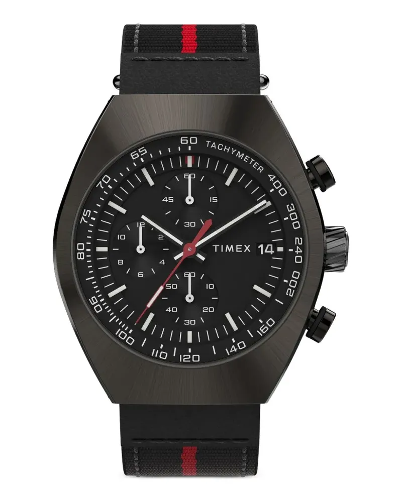 Timex Legacy Tonneau Chronograph 42mm watch - Schwarz Schwarz