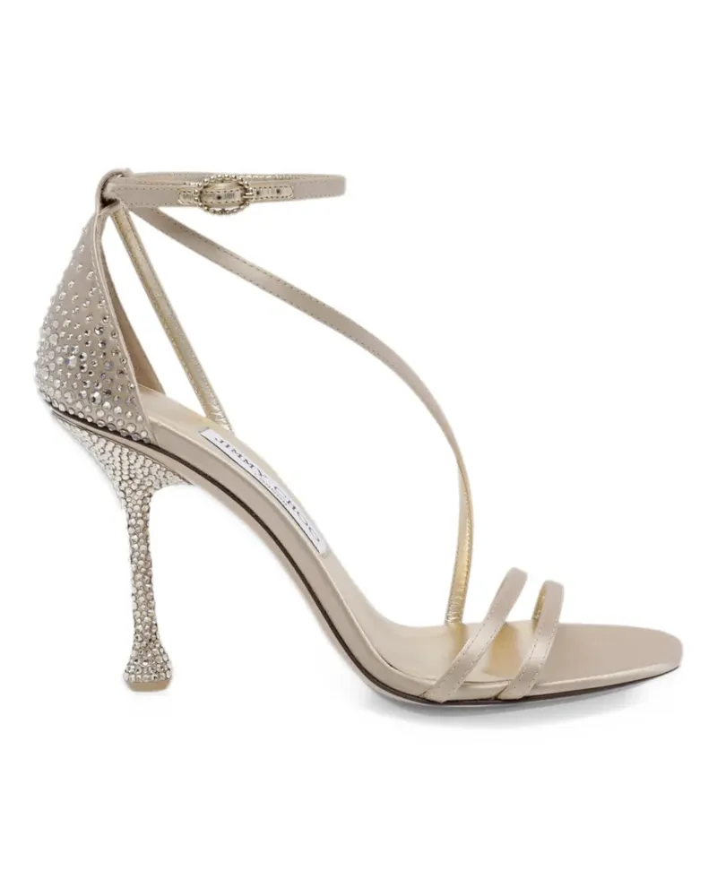 Jimmy Choo Zelia crystal-embellished sandals - Nude Nude