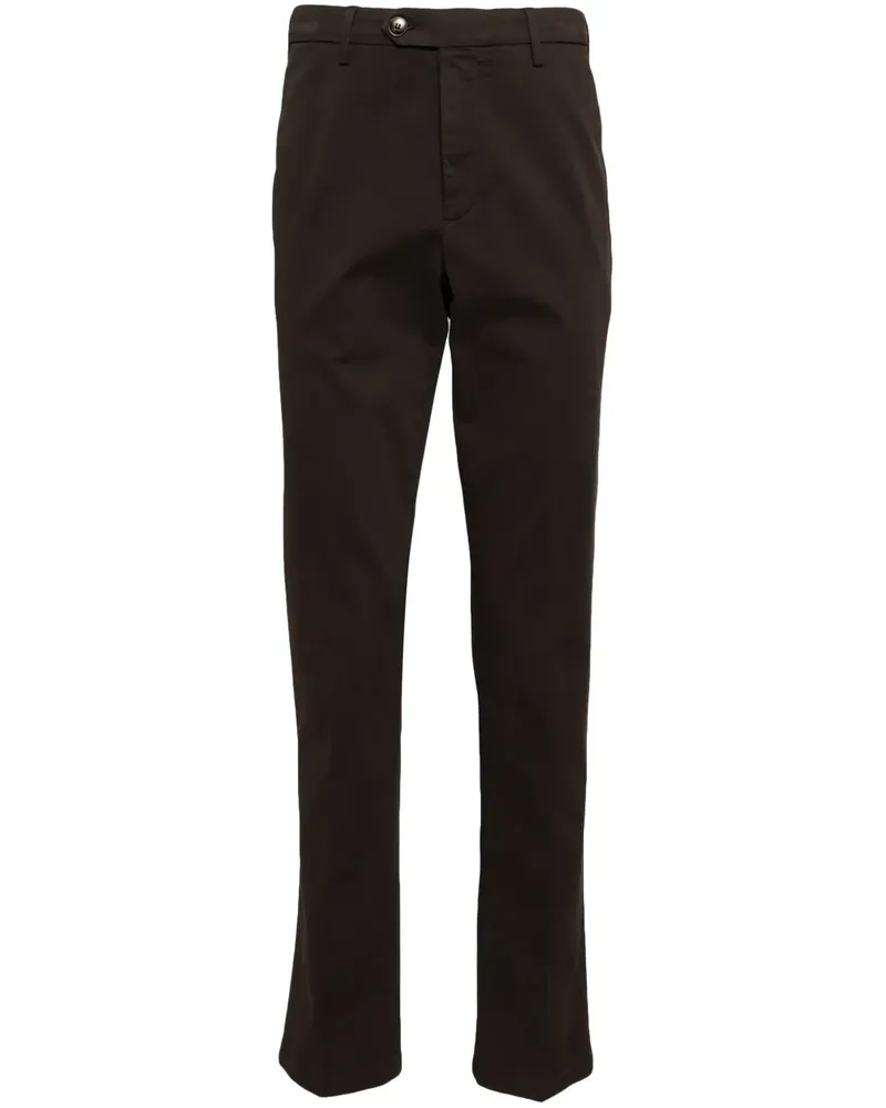 Canali Chino aus Gabardine - Braun Braun