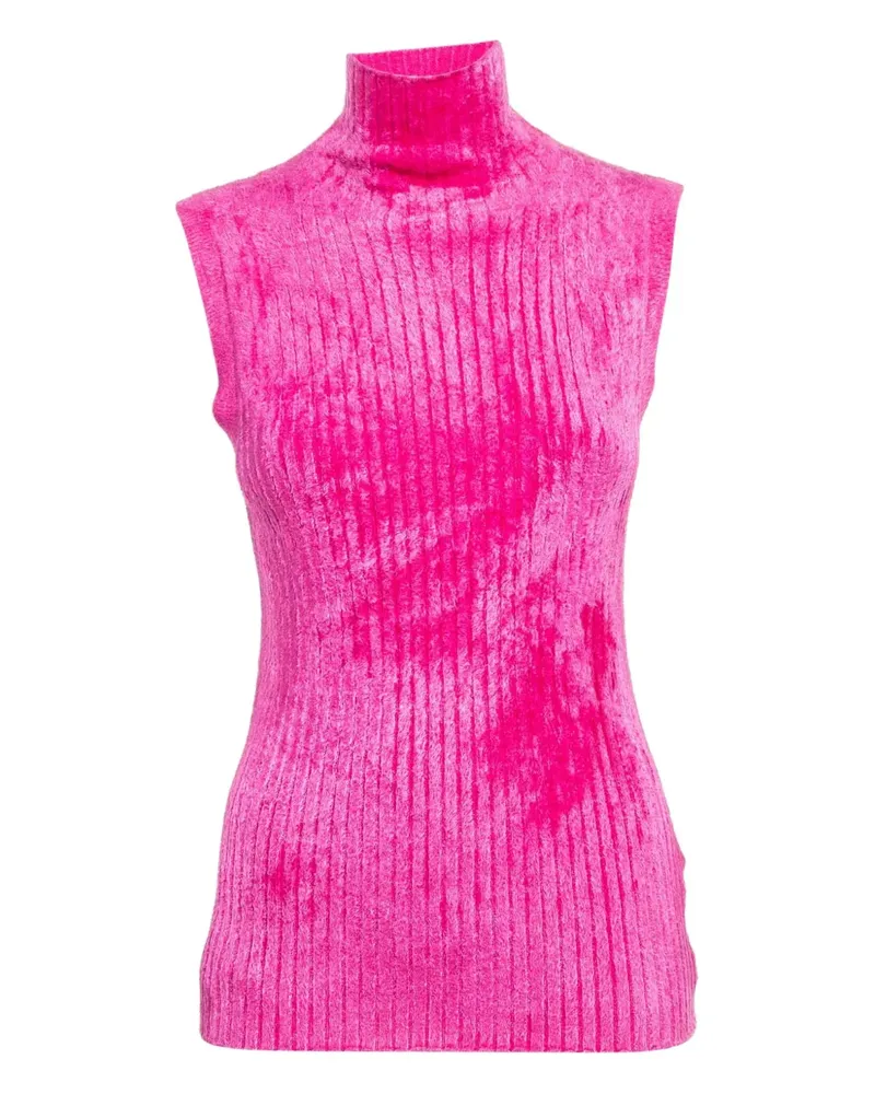 Sies Marjan Geripptes Strickoberteil - Rosa Rosa
