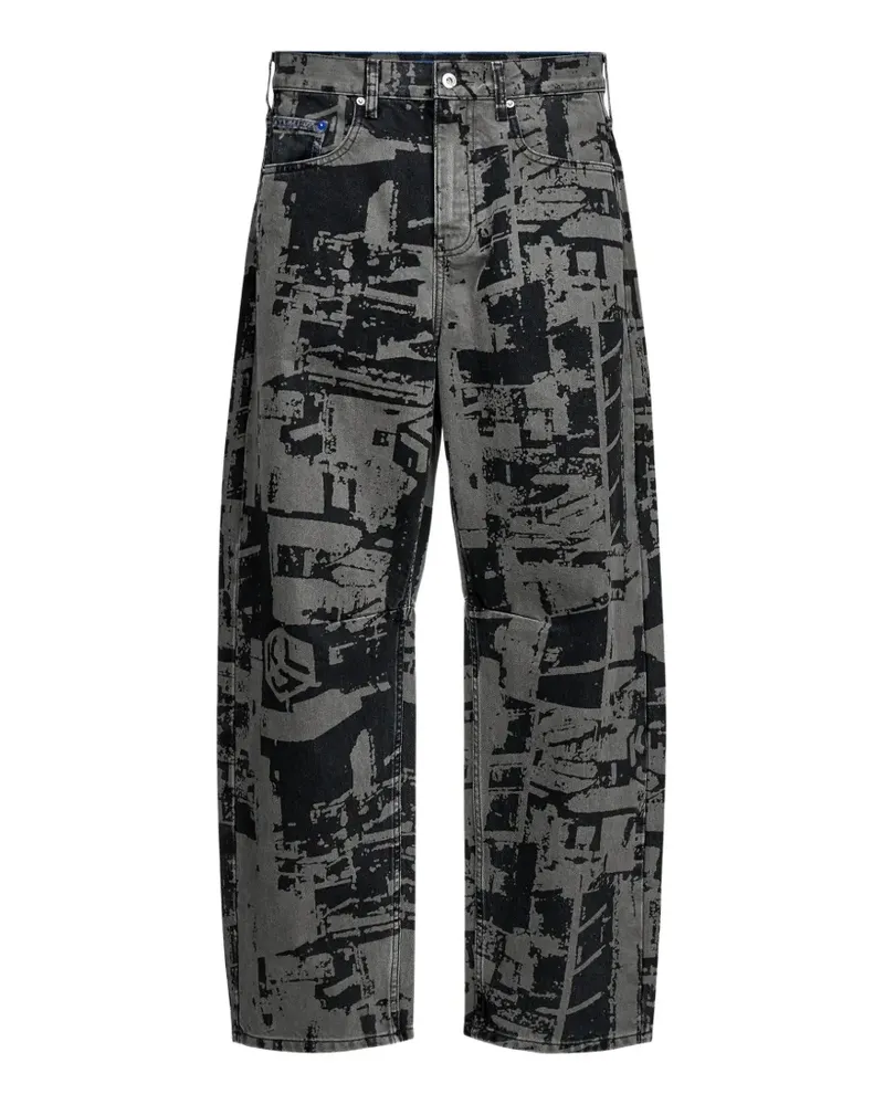 Karl Lagerfeld Cityscape Barrel-Leg-Jeans - Grau Grau