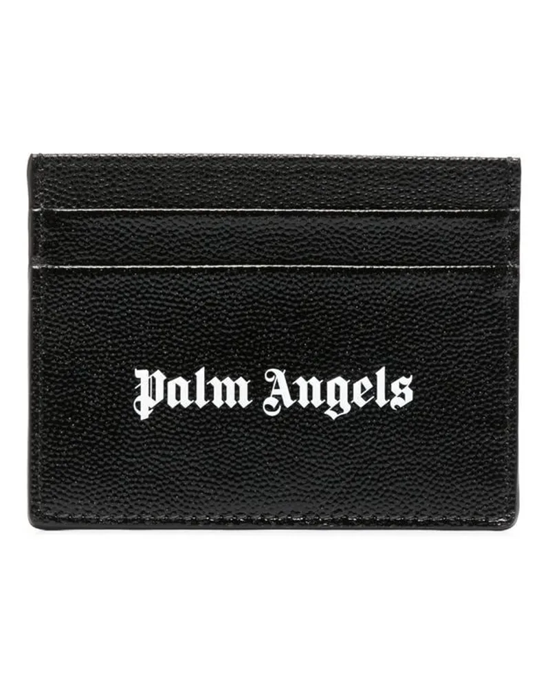 Palm Angels Kartenetui mit Logo-Print - Schwarz Schwarz
