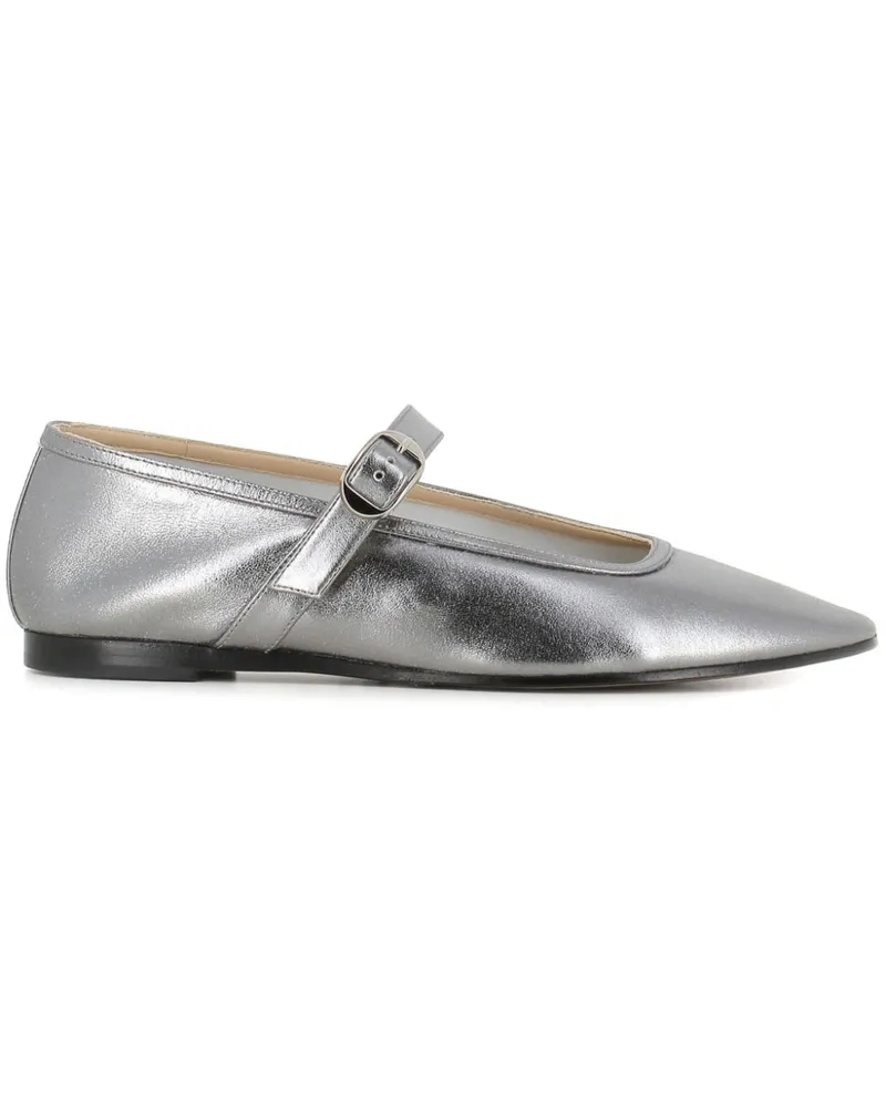 Le Monde Béryl Ballerinas aus Leder - Silber Silber