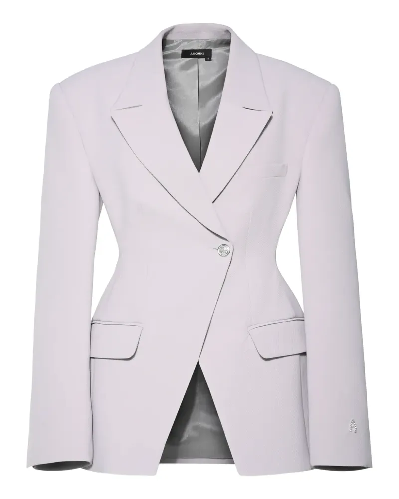 ANOUKI notched-lapels blazer - Grau Grau