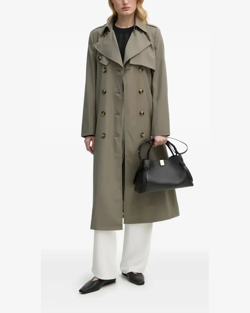BRUUNS BAZAAR Trenchcoat mit Gürtel - Grau Grau