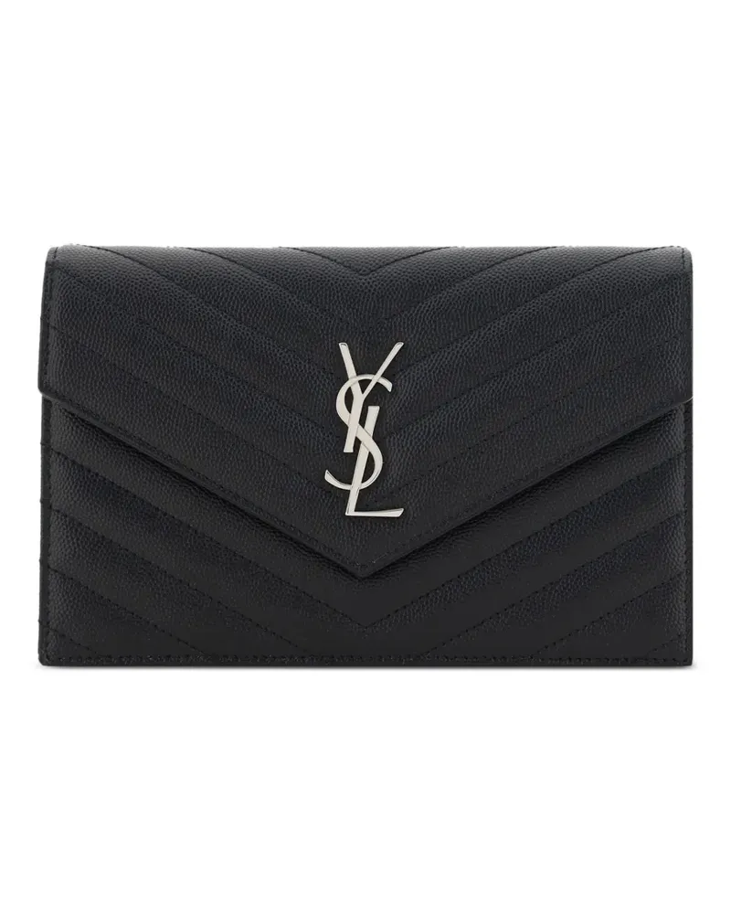 Saint Laurent Cassandre Umhängetasche in Kuvertform - Schwarz Schwarz