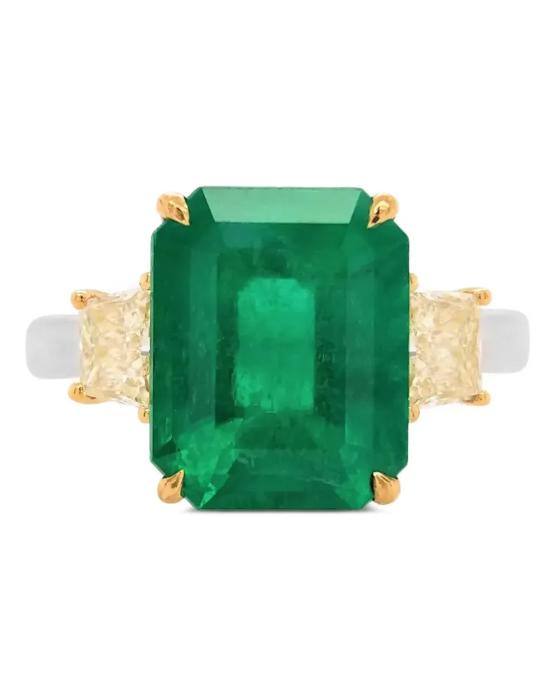 HYT Jewelry emerald and diamond ring - Silber Silber