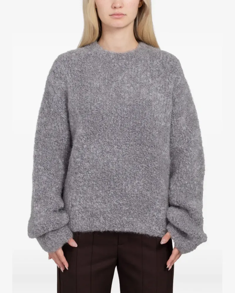 Séfr Jermaine bouclé-knit sweater - Grau Grau