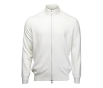 Cardigan mit Reißverschluss - Weiß