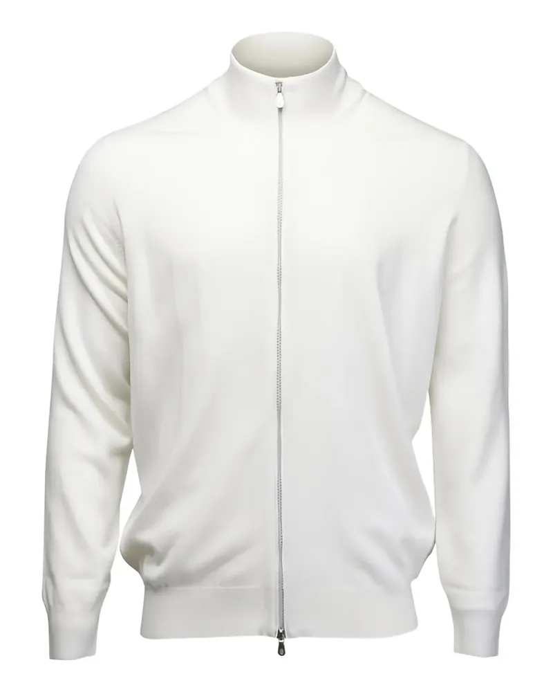 Brunello Cucinelli Cardigan mit Reißverschluss - Weiß Weiß