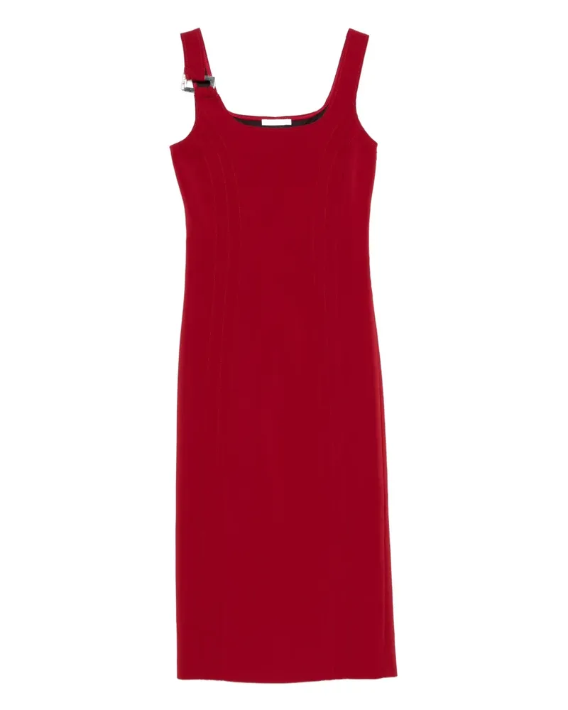 Patrizia Pepe buckle-detail fitted dress - Rot Rot