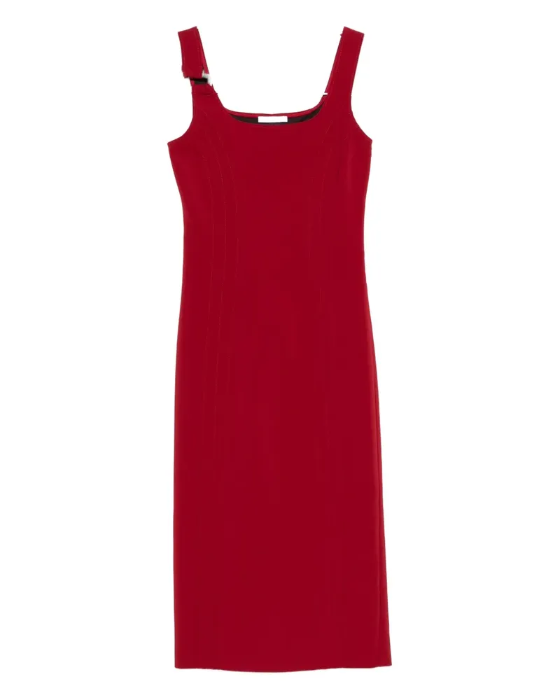 Patrizia Pepe buckle-detail fitted dress - Rot Rot
