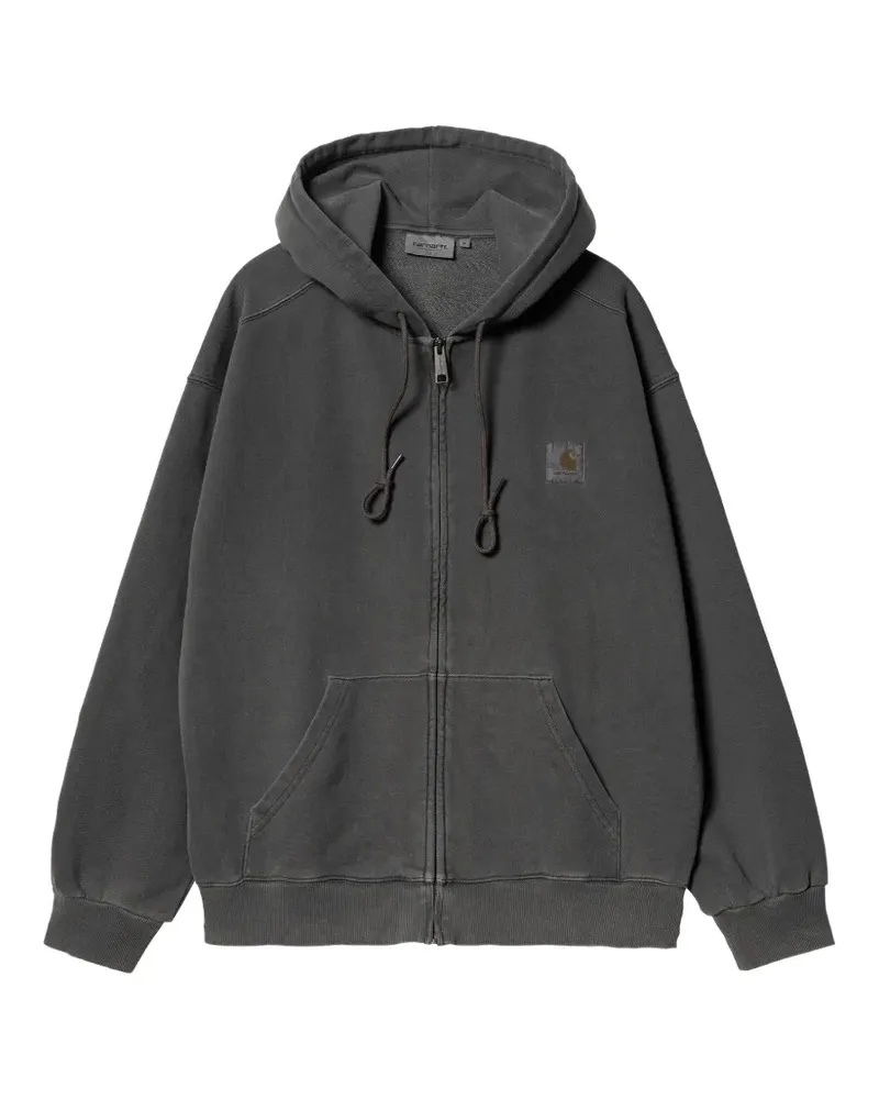 Carhartt WIP Nelson Hoodie mit Logo-Patch - Grau Grau