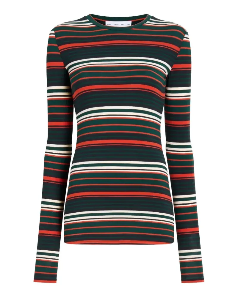 Proenza Schouler Mae striped T-shirt - Grün Grün