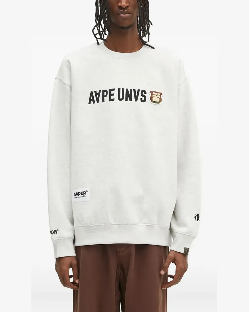 BAPE Besticktes Sweatshirt - Grau Grau