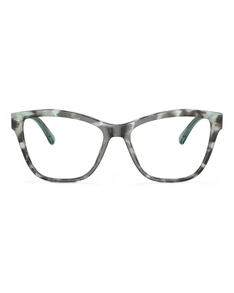 Emporio Armani Cat-Eye-Brille in Schildpattoptik - Grau Grau