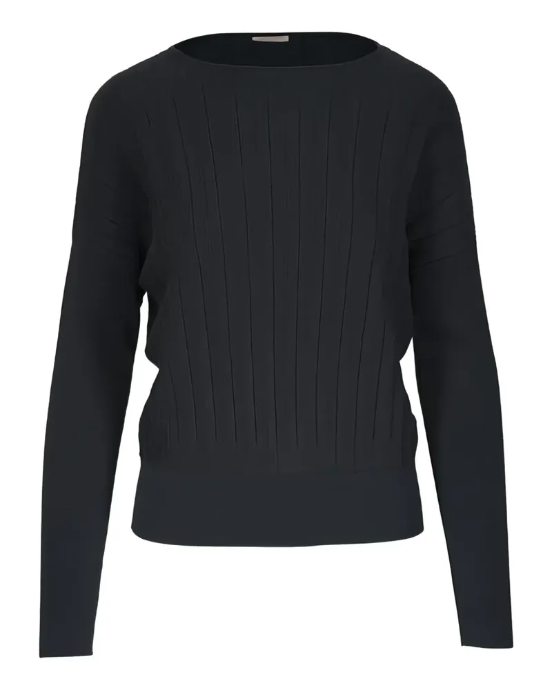 AGNONA Gerippter Pullover - Schwarz Schwarz