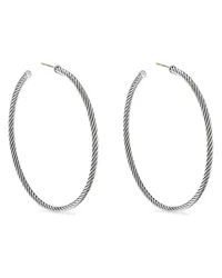 David Yurman Sculpted Cable Creolen aus Sterlingsilber Silber