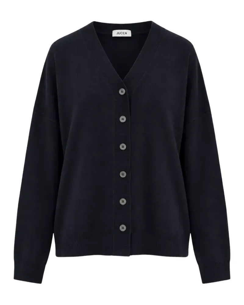 Jucca Cardigan mit V-Ausschnitt - Blau Blau