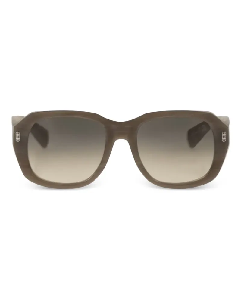 Brunello Cucinelli Eckige Sonnenbrille mit Farbverlauf-Gläsern - Grau Grau