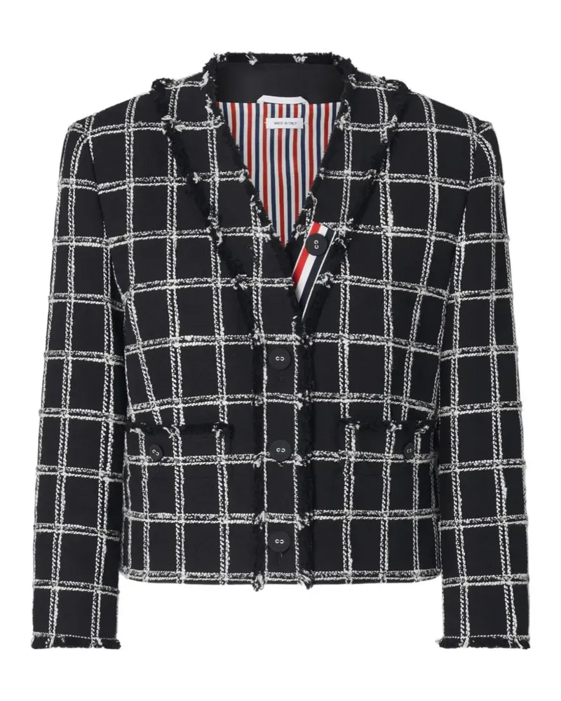 Thom Browne Gemustertes Sakko - Schwarz Schwarz