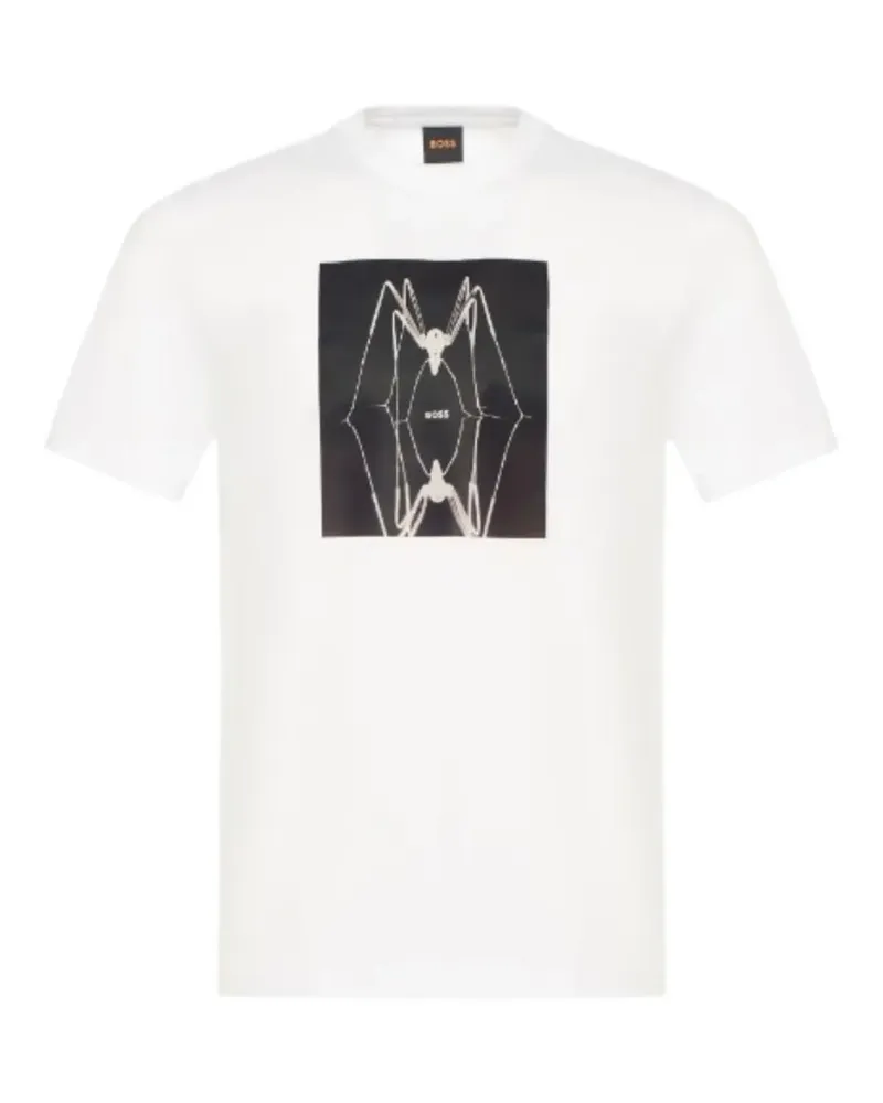 HUGO BOSS graphic-print crew-neck T-shirt - Weiß Weiß