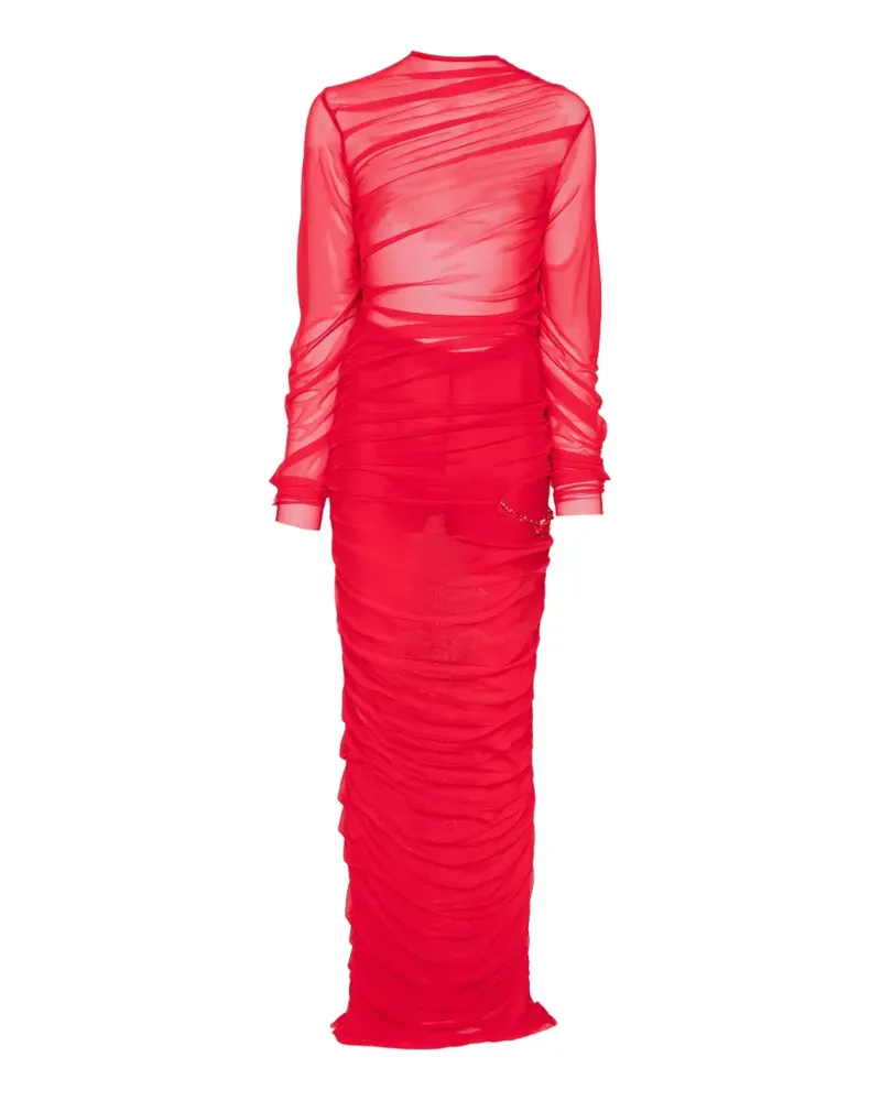 ATU Body Couture Gerafftes Maxikleid mit Perlen - Rot Rot