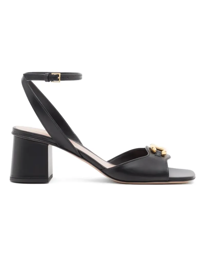 Valentino Garavani Vlogo The Bold Edition Sandalen aus Kalbsleder 60mm - Schwarz Schwarz